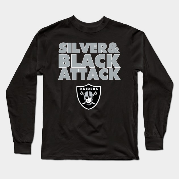 The Silver & Black Attack is Back! Long Sleeve T-Shirt by capognad